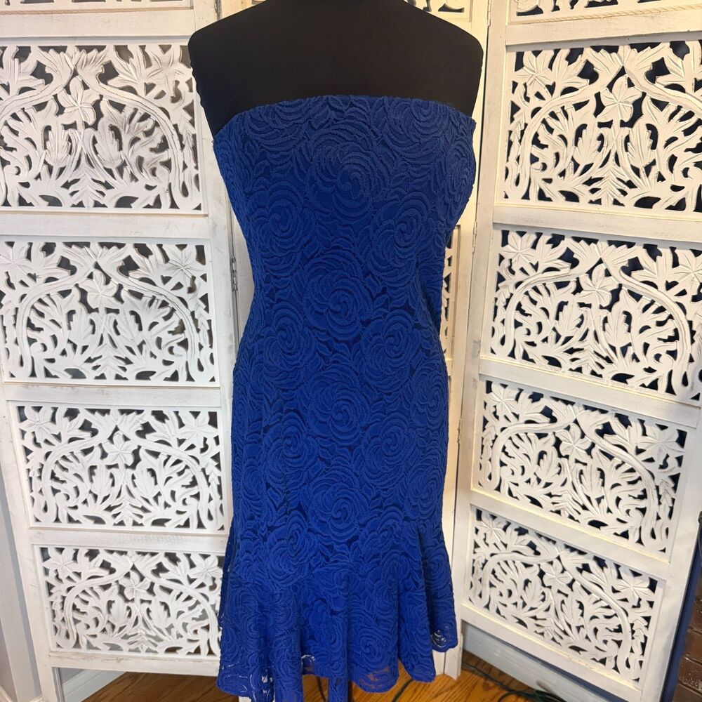 NWT Royal Blue Cache'  Sleeveless Dress size 12